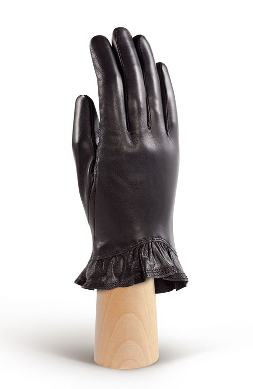 Женские перчатки с кожаной оборкой ELEGANZZA GR00113191