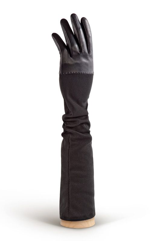 Черные длинные перчатки ELEGANZZA GR00113378