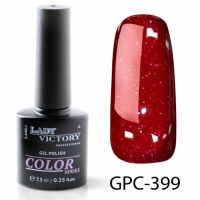 Цветной гель-лак с мерцанием Lady Victory, 7,3 ml GPC-399