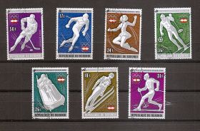 Олимпиада в Инсбруке Бурунди 1976  7 марок(гашенные)