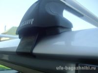 Багажник на крышу Ford Fiesta VI-VII, Атлант, аэродинамические дуги, опора Е