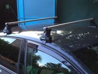 Багажник на крышy Nissan Juke, Атлант, прямоугольные дуги, опора E