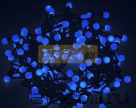 Гирлянда "LED - шарики", Ø17,5мм, 20 м, цвет свечения синий, 220В, Neon-Night