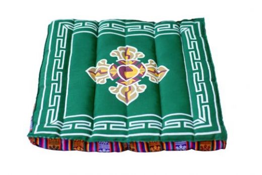 Темно-зеленая складная подушка для медитации (Москва)