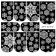 Слайдер-дизайн для ногтей снежинки на чёрном фоне