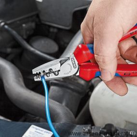 Клещи для обжима концевых гильз (ОБЖИМНИК ручной) KNIPEX KN-9772180