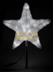 Акриловая светодиодная фигура "Звезда" 30см, 45 светодиодов, белая, NEON-NIGHT