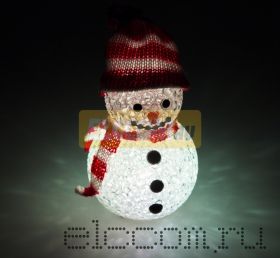 Фигура светодиодная "Снеговик" 10см, RGB