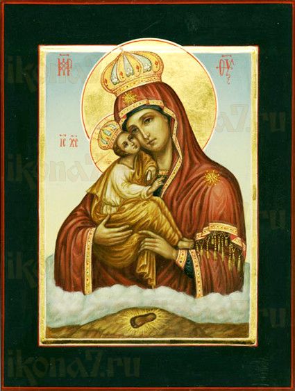 Почаевская икона Божией Матери (рукописная)