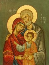 Икона Святое Семейство (рукописная)