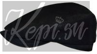 Кепка замшевая мужская реглан (черная)