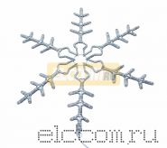 Фигура световая "Снежинка" цвет белый, размер 95 см, мигающая (2В с контроллером) NEON-NIGHT