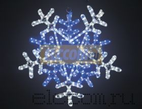 Фигура световая "Снежинка" цвет белая/синяя, размер 60*60 см, с контролером NEON-NIGHT