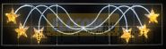 Фигура световая "Брызги звезд" 360 светодиодов 24м дюралайта, размер 400*100см NEON-NIGHT