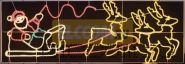 Фигура световая "Олени везут Санта Клауса на санях" размер 88*266 см NEON-NIGHT