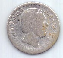 10 центов 1884 г. Нидерланды