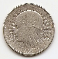 2 злотых  Ядвига Польша 1934 серебро
