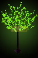 Светодиодное дерево "Сакура", высота 1,5 м, диаметр кроны 1,3м, зеленые диоды, IP 44, понижающий трансформатор в комплекте, NEON-NIGHT