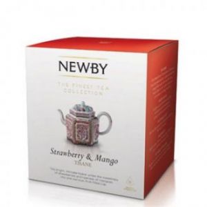 Чай травяной в пирамидках Клубника и манго Newby Strawberry & Mango Tisane (Англия)
