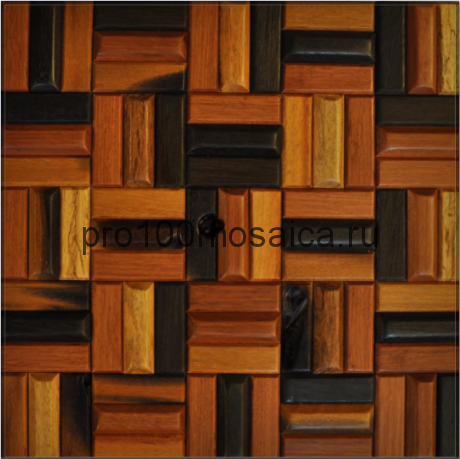 MCM046 Бесшовная деревянная мозаика серия WOOD, 300*300*15 мм