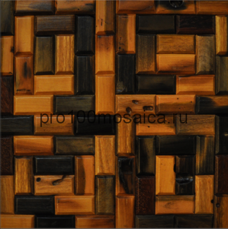 MCM049 Бесшовная деревянная мозаика серия WOOD, 300*300*15 мм