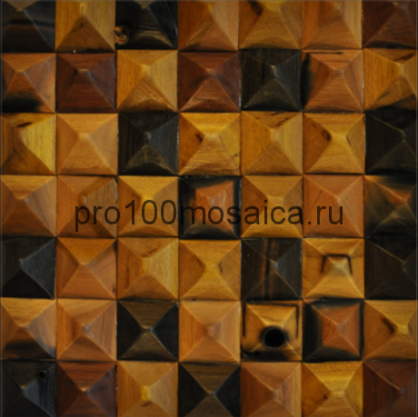 MCM058 Бесшовная деревянная мозаика серия WOOD, 300*300*15 мм