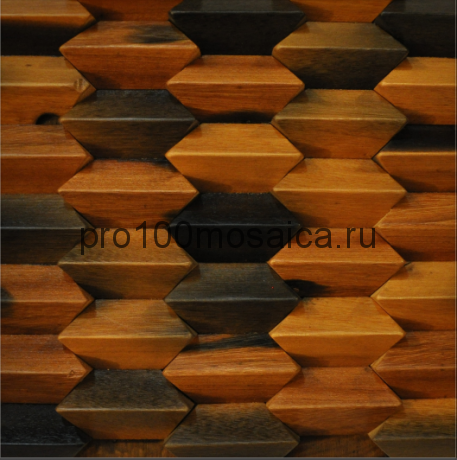 MCM066 Бесшовная деревянная мозаика серия WOOD, 300*300*20 мм