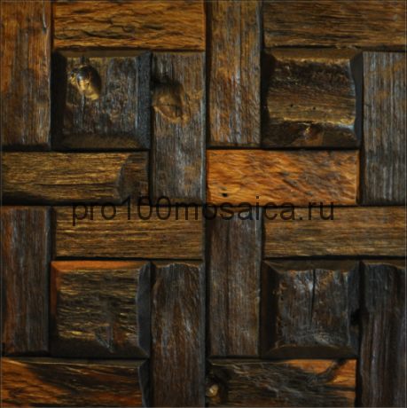 MCM078 Бесшовная деревянная мозаика серия WOOD, 300*300*15 мм