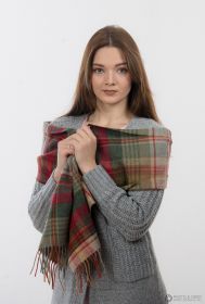шотландский шарф 100% шерсть ягнёнка , расцветка шотландского городка Моссат Mossat tartan ,плотность 6