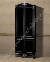 Шкаф-пенал для ванной комнаты  "Руссильон PROVENCE-2 черное дерево"