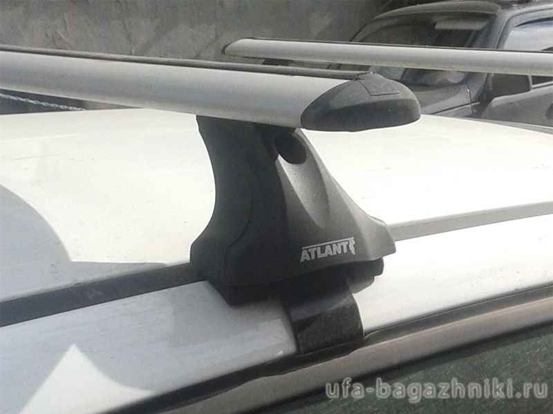 Багажник на крышу Mitsubishi L200 2015-..., Атлант, крыловидные дуги, опора Е