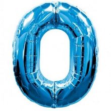 Фигура "0"  (40"/102 см) синий