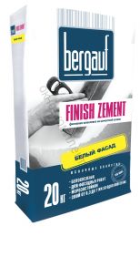 Шпатлевка цементная финишная Finish Zement 20кг Bergauf код:011947