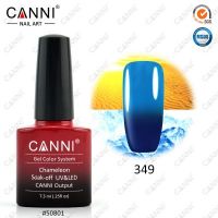 Термогель-лак Canni #349 (темный синий - голубой) 7.3 ml