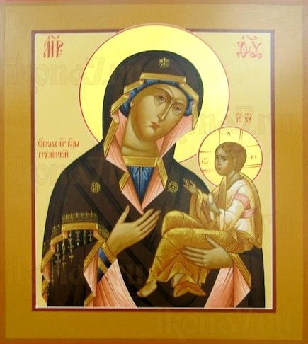 Грузинская икона Божией Матери (рукописная)