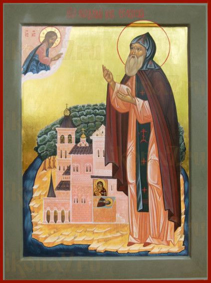 Икона Нил Столобенский (рукописная)