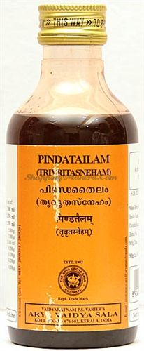 Лечебное масло для тела Пинда Тайлам Коттаккал / Kottakkal Arya Vaidya Sala Pinda Tailam