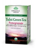 Зеленый чай Тулси Гранат Органик Индия / Organic India Tulsi Green Tea Pomegranate