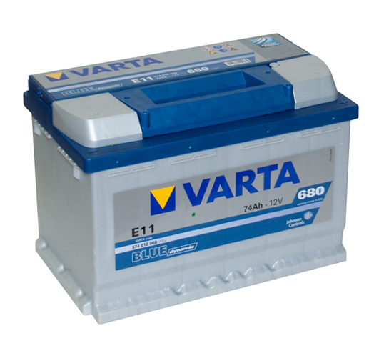 Автомобильный аккумулятор АКБ VARTA (ВАРТА) Blue Dynamic 574 012 068 E11 74Ач ОП