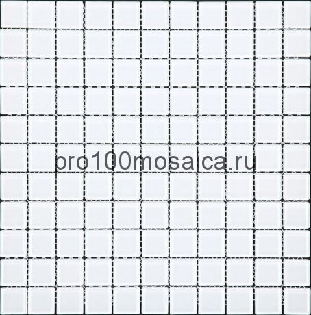 A-066 кипельно-белый стекло 25,8*25,8. Мозаика серия COLOR PALETTE, 300*300*4 мм (NATURAL)