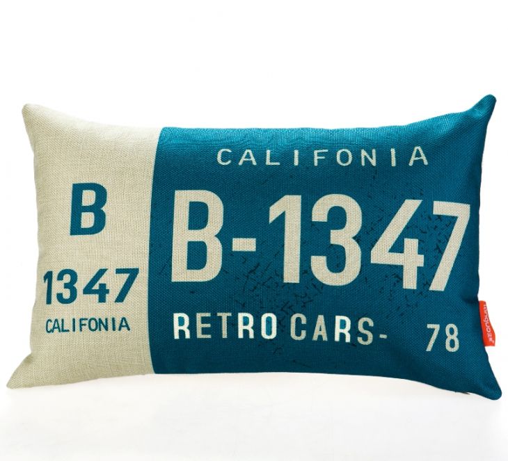 Декоративная подушка «Car Number» - California