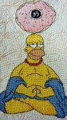 Схема для вышивки крестом Гомер. Отшив