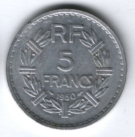 5 франков 1950 г. Франция