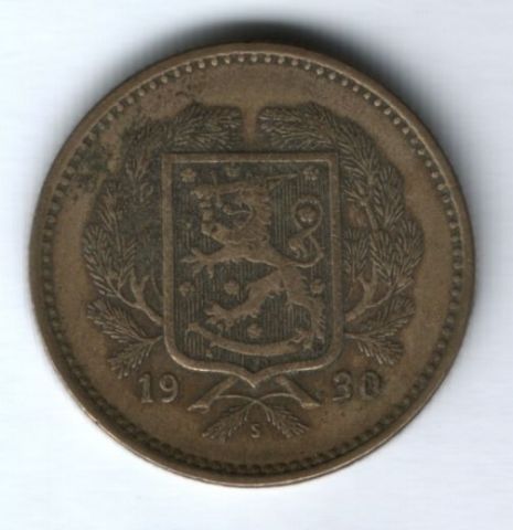 10 марок 1930 г. редкий год Финляндия
