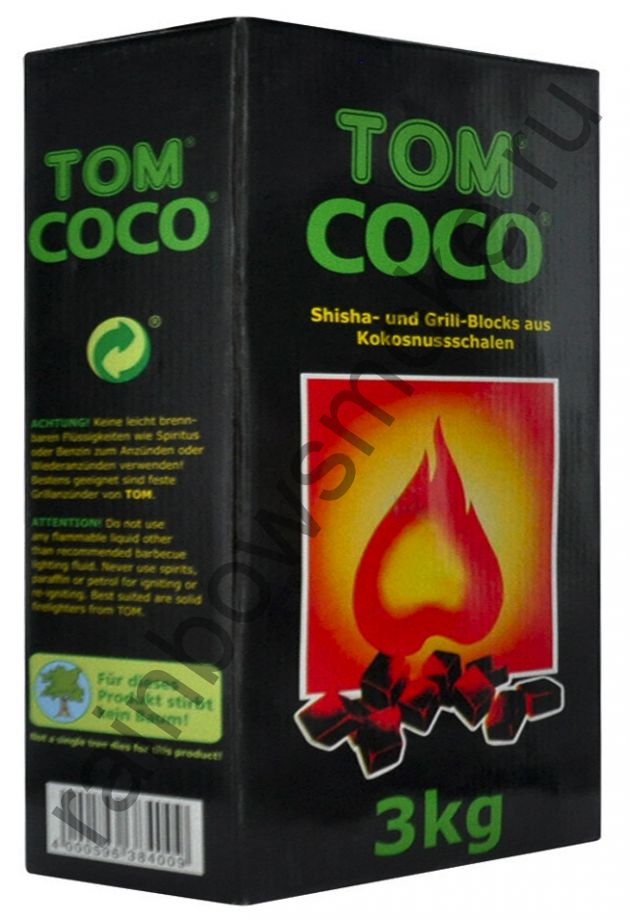 Уголь для кальяна Tom Cococha Green (3 кг)