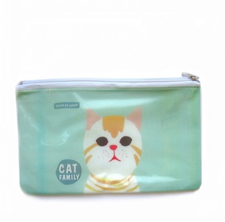 Пенал Mesh «Cat Family» - Mint