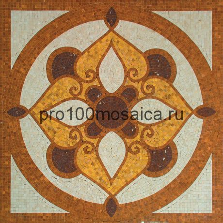 PH-04 мрамор. Мозаичный ковер  1000*1000*10 мм (NATURAL)