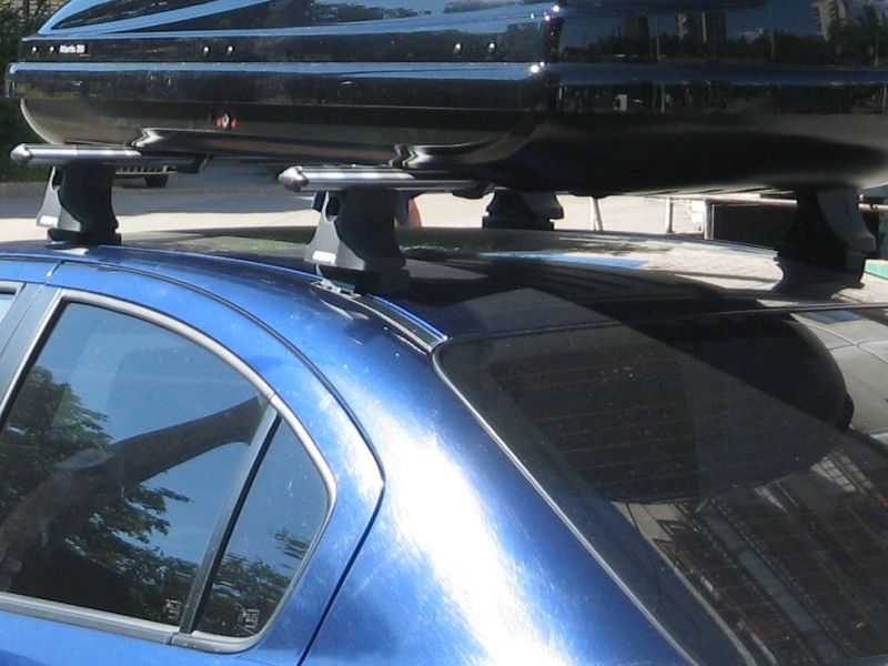 Багажник на крышу Suzuki SX4 sedan/hatchback 2007-13, Атлант, аэродинамические дуги