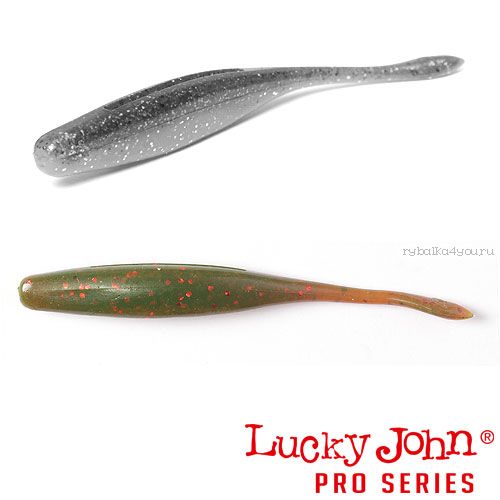 Виброхвост Lucky John Pro Series WACKY HAMA STICK 3,5" / 89 мм / цвет 085 / 9 шт