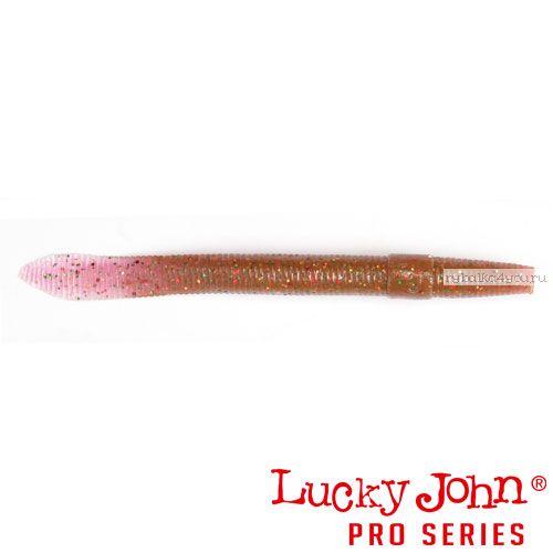 Виброхвост Lucky John Pro Series WACKY WORM FAT 5,7" / 145 мм / цвет S14 / 6 шт